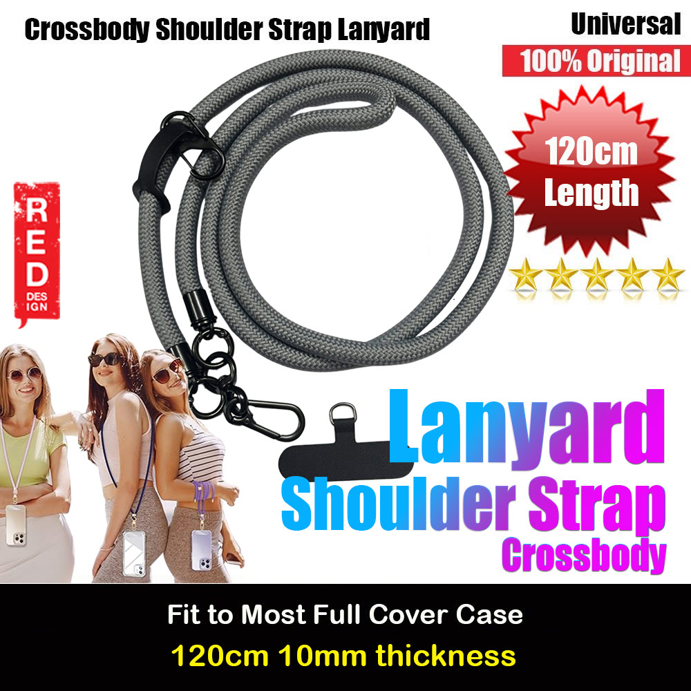 Picture of Red Design Selected Shoulder Lanyard Strap Crossbody Nylon Strap 150cm (Grey) Red Design- Red Design Cases, Red Design Covers, iPad Cases and a wide selection of Red Design Accessories in Malaysia, Sabah, Sarawak and Singapore 