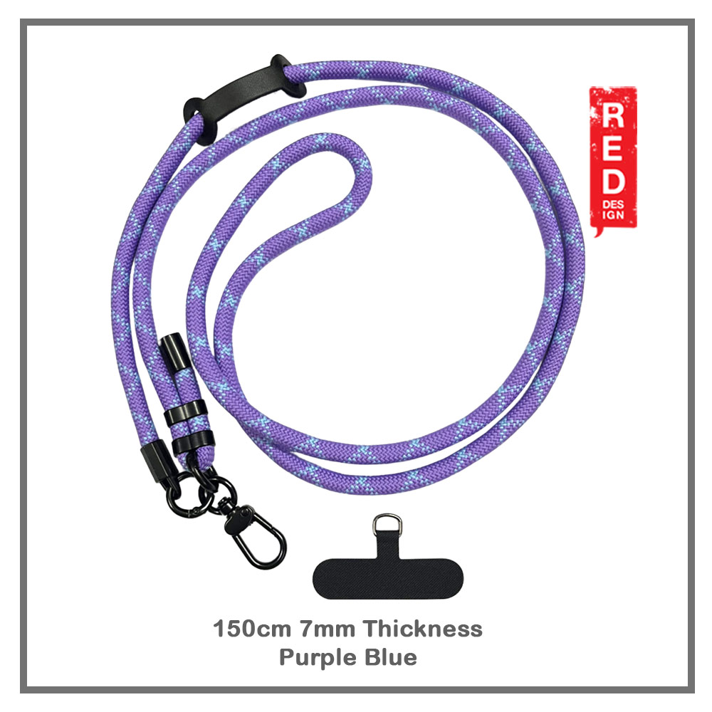 Picture of Red Design Selected Shoulder Lanyard Strap Crossbody Nylon Strap 150cm (Purple Blue)