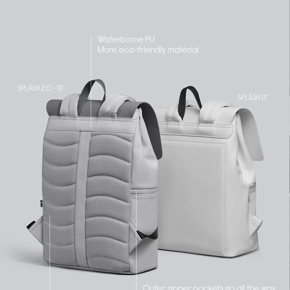 Picture of Gaston Luga SPLÄSH 2.0 13" Premium Waterproof Eco Material Backpack (Taupe)