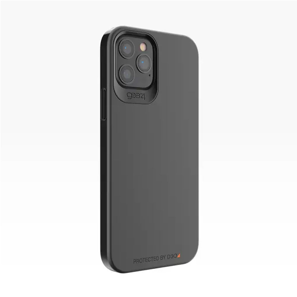 Picture of Apple iPhone 12 6.1 Case | Gear4 D30 Holborn Slim Soft Touch Drop Protection Case for iPhone 12 Pro Max 6.7 (Black)