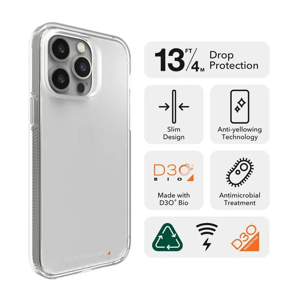 Picture of Apple iPhone 14 Pro Max 6.7 Case | Gear4 Crystal Palace D30 Drop Protection Case for iPhone 14 Pro Max 6.7 (Clear)