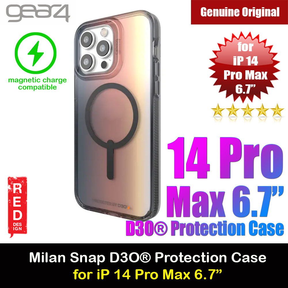 Picture of Gear4 Milan Snap Snap D30 Transparent Ombre Design Drop Protection Lightweight Case with Magsafe Compatible for iPhone 14 Pro Max 6.7 (Sunset Ombre) Apple iPhone 14 Pro Max 6.7- Apple iPhone 14 Pro Max 6.7 Cases, Apple iPhone 14 Pro Max 6.7 Covers, iPad Cases and a wide selection of Apple iPhone 14 Pro Max 6.7 Accessories in Malaysia, Sabah, Sarawak and Singapore 