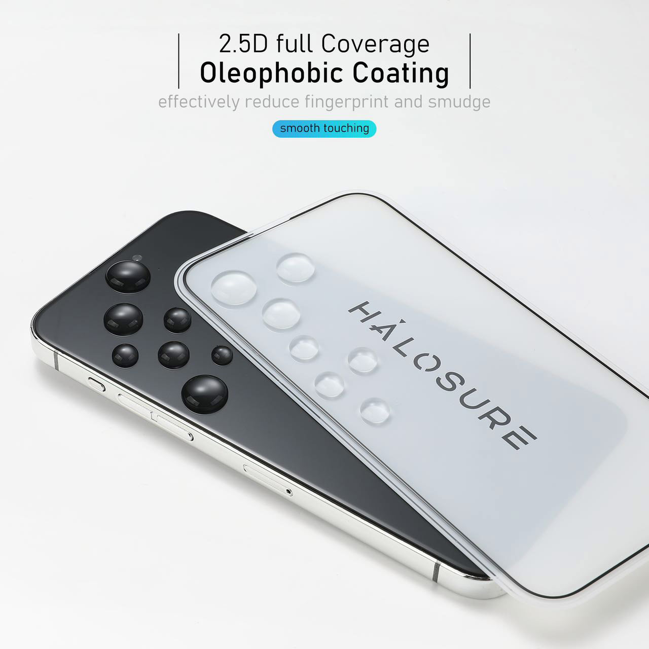 Picture of Apple iPhone 14 Plus 6.7 Screen Protector | Halosure 2.5D Full Coverage Tempered Glass Screen Protector for Apple iPhone 14 Plus 6.7 (HD Clear)