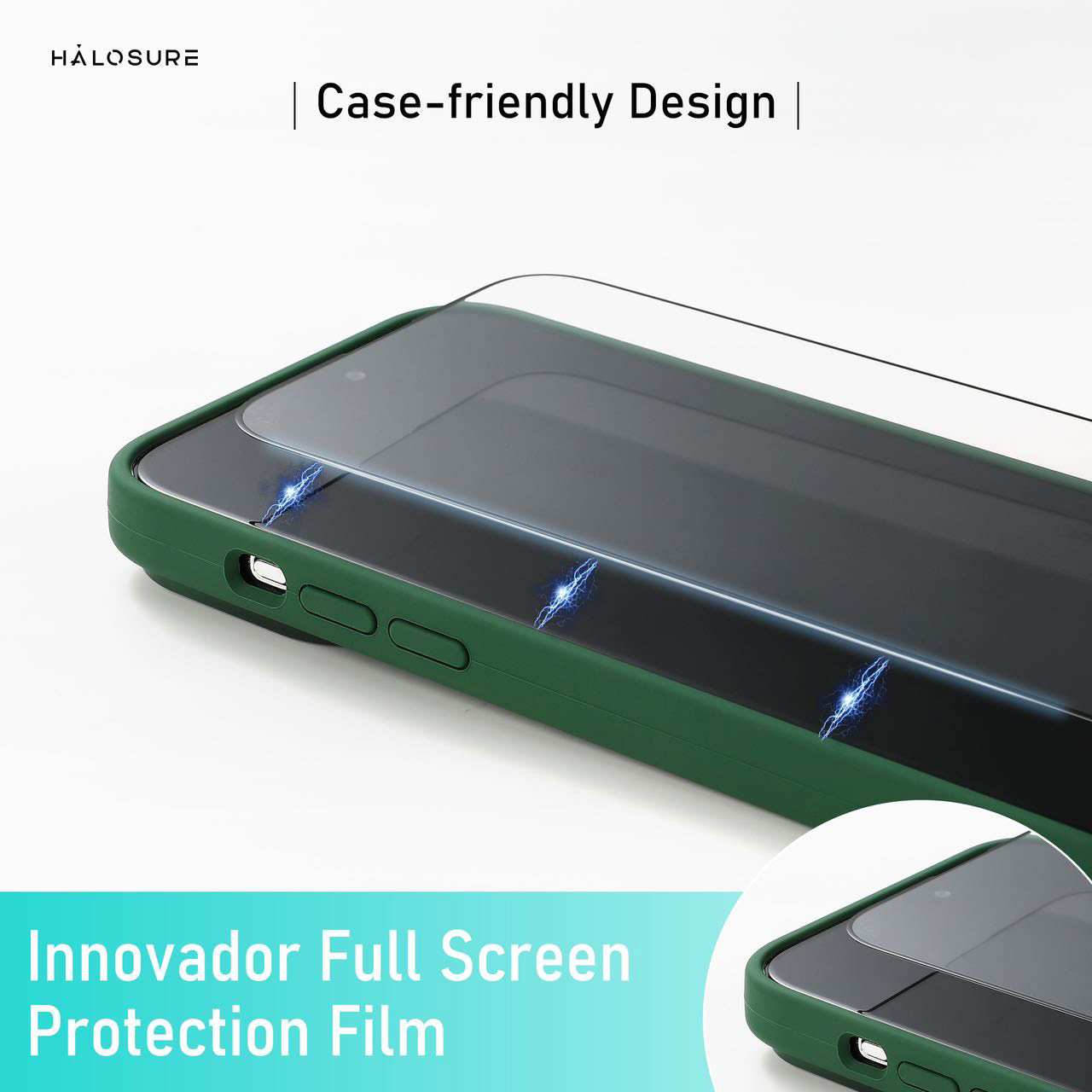 Picture of Apple iPhone 14 Plus 6.7 Screen Protector | Halosure 2.5D Full Coverage Tempered Glass Screen Protector for Apple iPhone 14 Plus 6.7 (HD Clear)