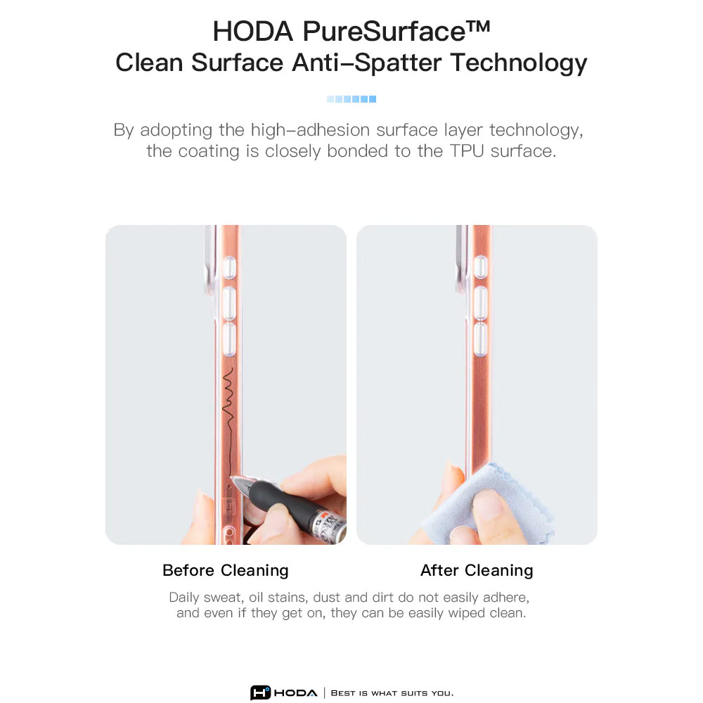 Picture of Apple iPhone 18 Pro Case | Hoda Crystal Ultra Case with Military Standard MagSafe  Pure Surface TM with Camera Button for iPhone 18 Pro - Clear