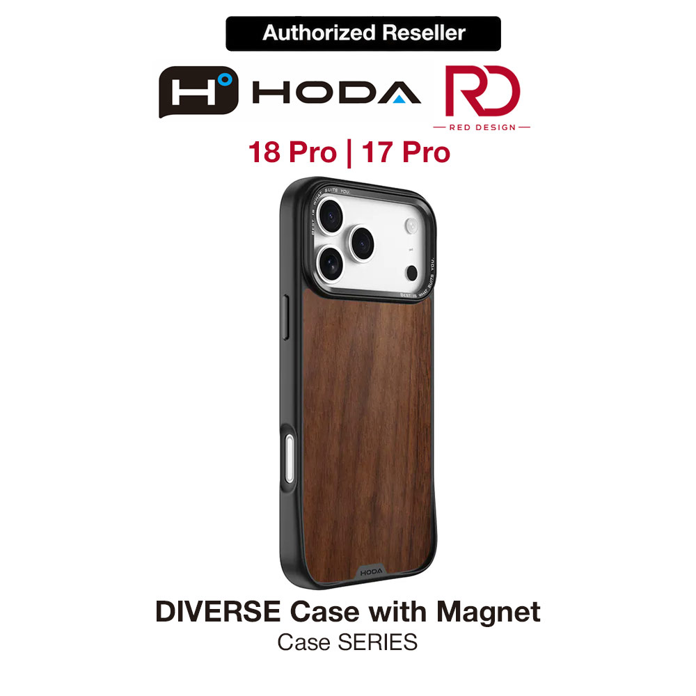 Picture of Hoda DIVERSE Case with Magnet for iPhone 18 Pro 17 Pro - WALNUT Apple iPhone 17 Pro 6.3- Apple iPhone 17 Pro 6.3 Cases, Apple iPhone 17 Pro 6.3 Covers, iPad Cases and a wide selection of Apple iPhone 17 Pro 6.3 Accessories in Malaysia, Sabah, Sarawak and Singapore 