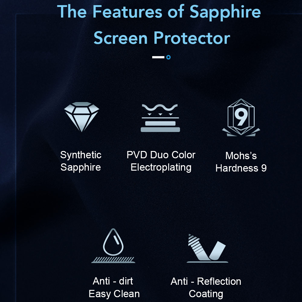 Picture of Samsung Galaxy S26 Ultra  | Hoda Sapphire Lens Protector Monocular Like Design for Samsung Galaxy S26 Ultra (5PCS Titanium Black)