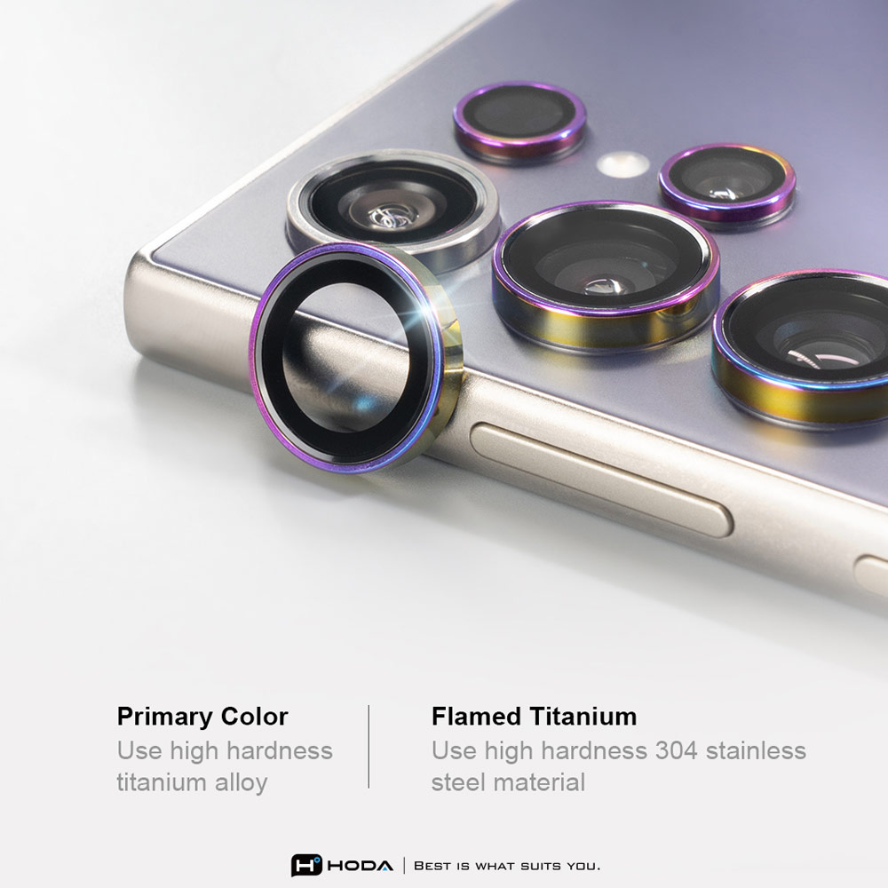 Picture of Samsung Galaxy S26 Ultra  | Hoda Sapphire Lens Protector Monocular Like Design for Samsung Galaxy S26 Ultra (5PCS Titanium Black)