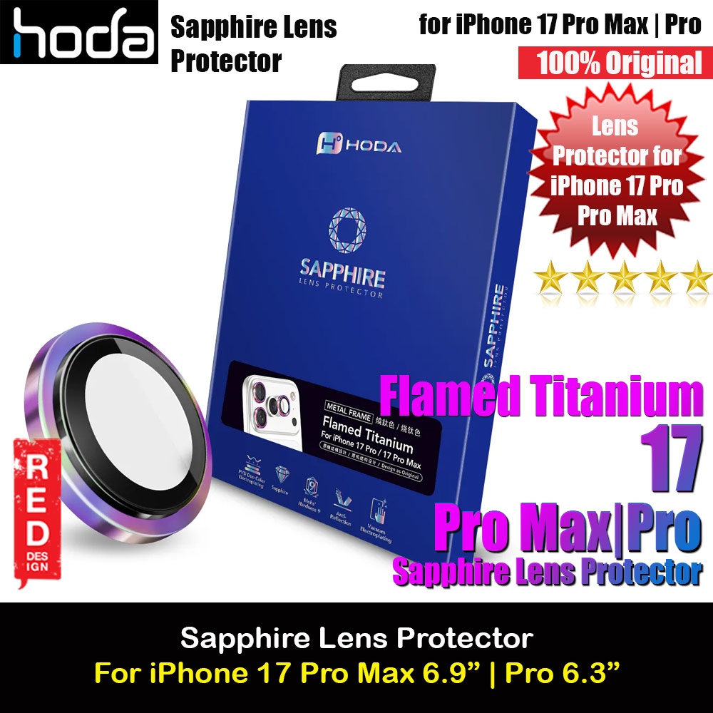 Picture of Hoda Sapphire Lens Protector for iPhone 17 Pro Max 6.9 17 Pro 6.3  (3PCS Flamed Titanium) Apple iPhone 17 Pro 6.3- Apple iPhone 17 Pro 6.3 Cases, Apple iPhone 17 Pro 6.3 Covers, iPad Cases and a wide selection of Apple iPhone 17 Pro 6.3 Accessories in Malaysia, Sabah, Sarawak and Singapore 