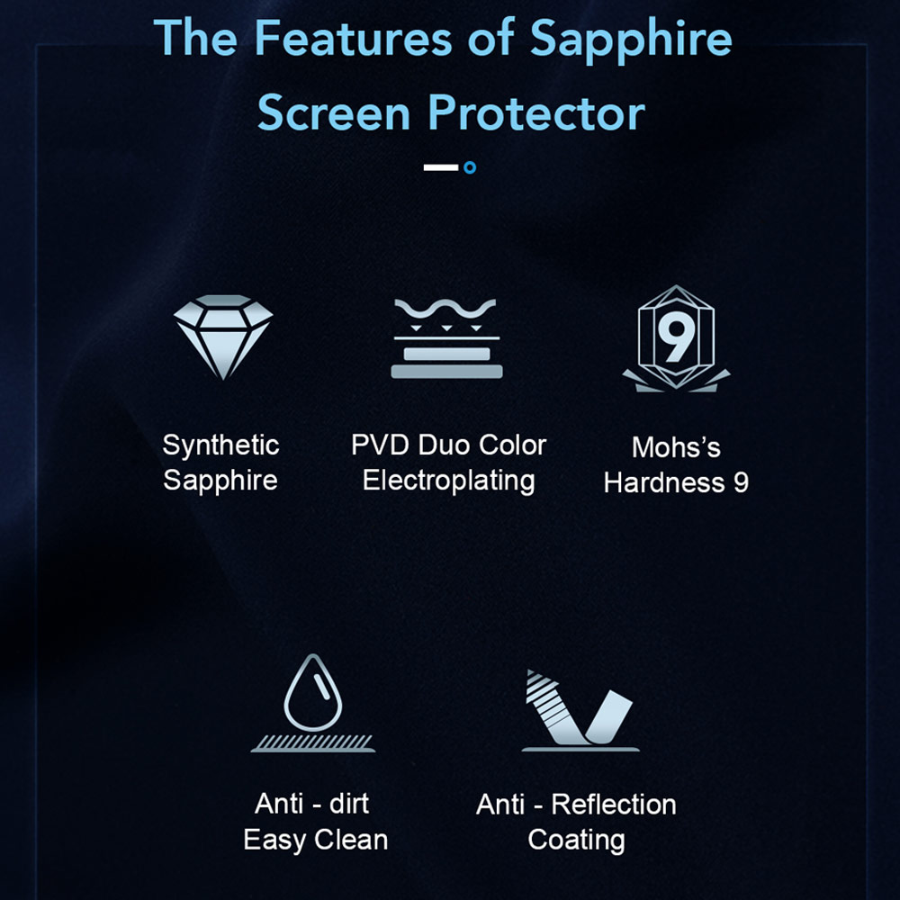 Picture of Apple iPhone 17 Pro 6.3 | Hoda Sapphire Lens Protector for iPhone 17 Pro Max 6.9 17 Pro 6.3 (3PCS Orange)