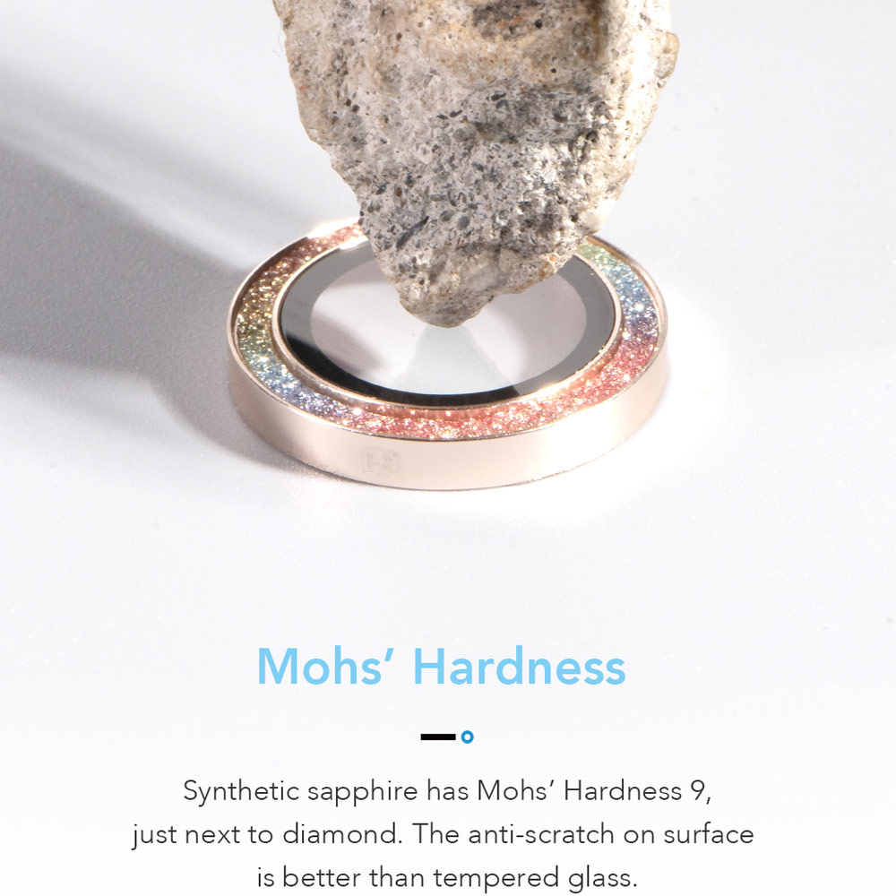 Picture of Apple iPhone 17 Pro 6.3 | Hoda Sapphire Lens Protector for iPhone 17 Pro Max 6.9 17 Pro 6.3 (3PCS Orange)