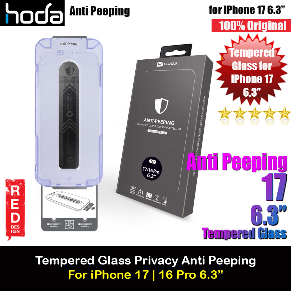 Picture of Hoda Privacy Full Coverage Tempered Glass Screen Protector for iPhone 17 16 Pro 6.3 (Anti Peep) Apple iPhone 17 6.3- Apple iPhone 17 6.3 Cases, Apple iPhone 17 6.3 Covers, iPad Cases and a wide selection of Apple iPhone 17 6.3 Accessories in Malaysia, Sabah, Sarawak and Singapore 