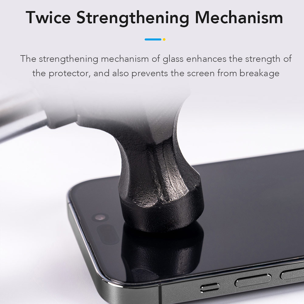 Picture of Apple iPhone 17 Pro Max 6.9 Screen Protector | Hoda Privacy Full Coverage Tempered Glass Screen Protector for iPhone 17 Pro Max 6.9 (Anti Peep)