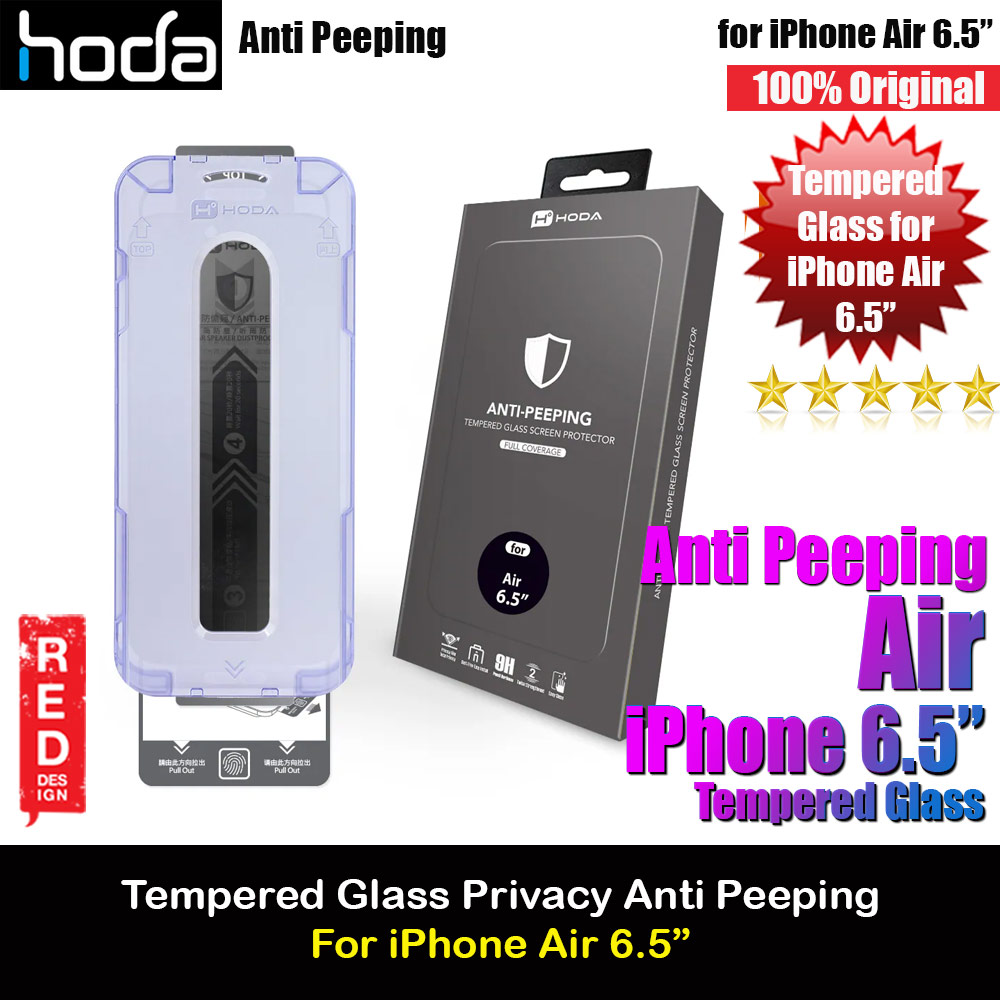 Picture of Hoda Privacy Full Coverage Tempered Glass Screen Protector for iPhone Air 6.5 (Anti Peep) Apple iPhone Air 6.5- Apple iPhone Air 6.5 Cases, Apple iPhone Air 6.5 Covers, iPad Cases and a wide selection of Apple iPhone Air 6.5 Accessories in Malaysia, Sabah, Sarawak and Singapore 