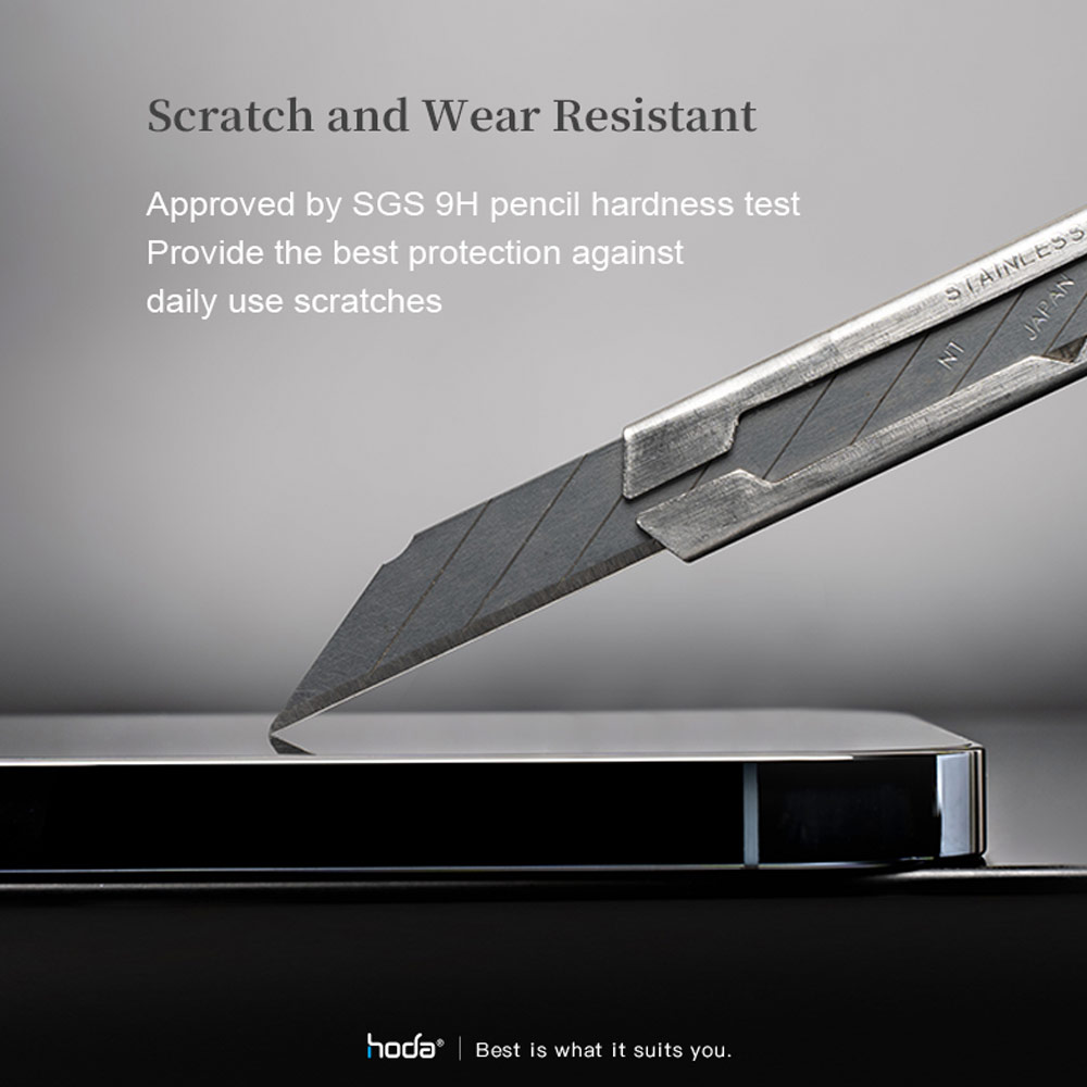 Picture of Apple iPhone 13 6.1 Screen Protector | Hoda 0.33mm 2.5D Full Coverage Tempered Glass Screen Protector for Apple iPhone 13 iPhone 13 Pro 6.1 (Anti Reflection)