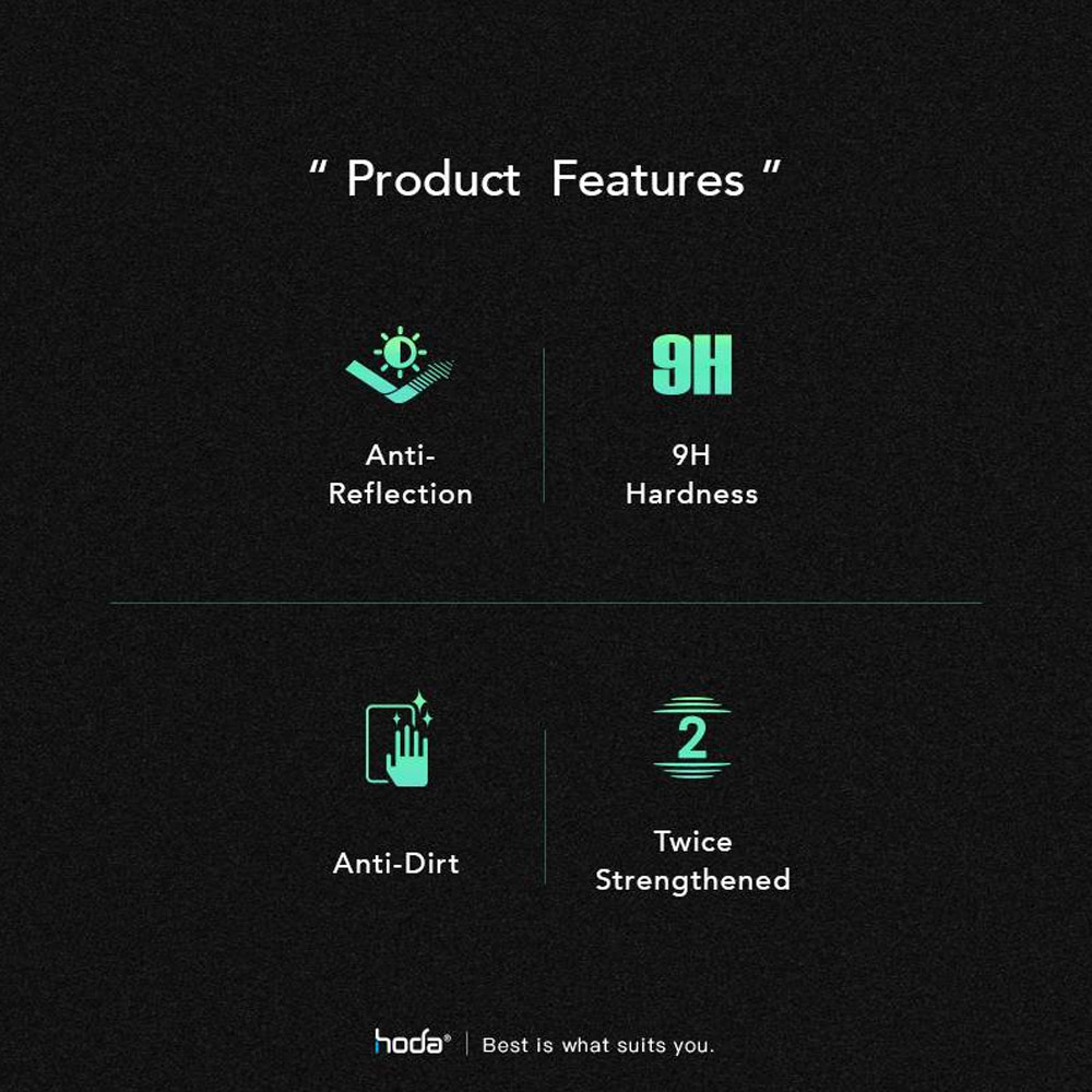 Picture of Apple iPhone 13 Pro Max 6.7 Screen Protector | Hoda 0.33mm 2.5D Full Coverage Anti Reflection Tempered Glass Screen Protector for Apple iPhone 13 Pro Max 6.7 iPhone 14 Plus 6.7 (Anti Reflection)