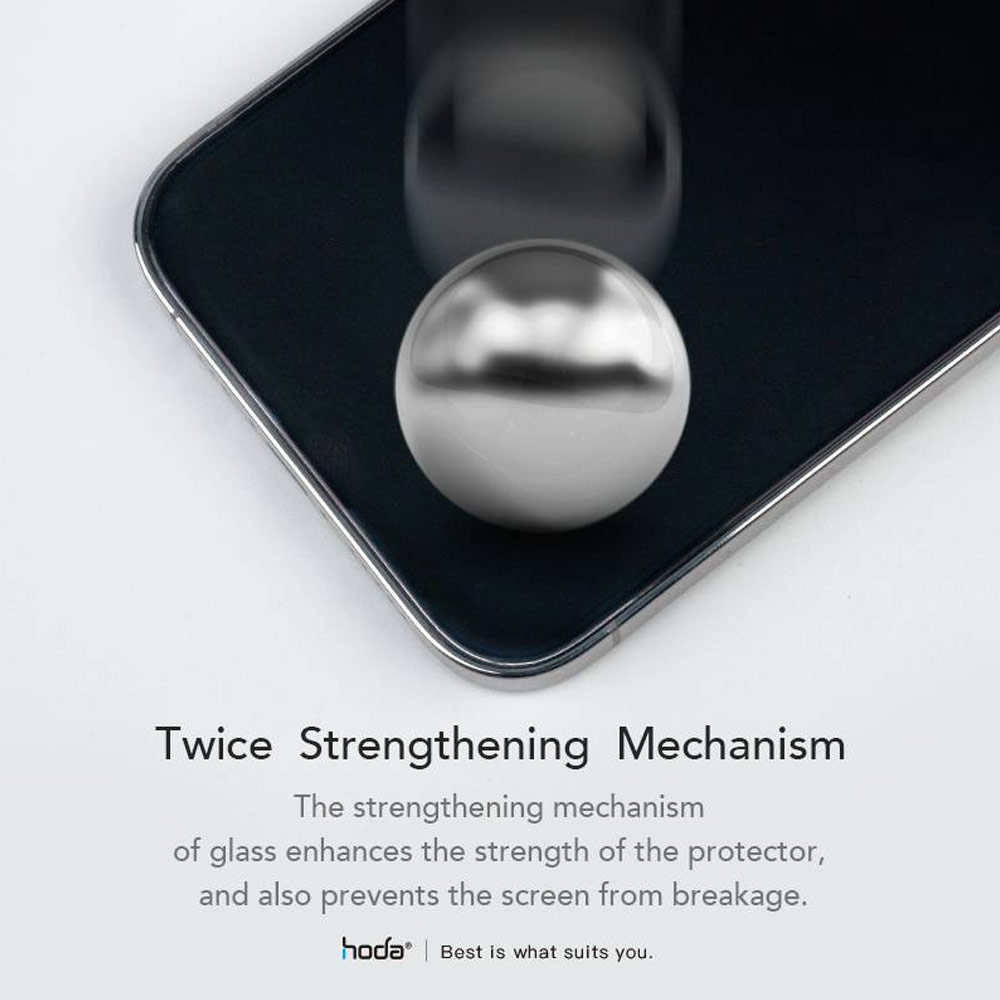 Picture of Apple iPhone 13 Pro Max 6.7 Screen Protector | Hoda 0.33mm 2.5D Full Coverage Anti Reflection Tempered Glass Screen Protector for Apple iPhone 13 Pro Max 6.7 iPhone 14 Plus 6.7 (Anti Reflection)