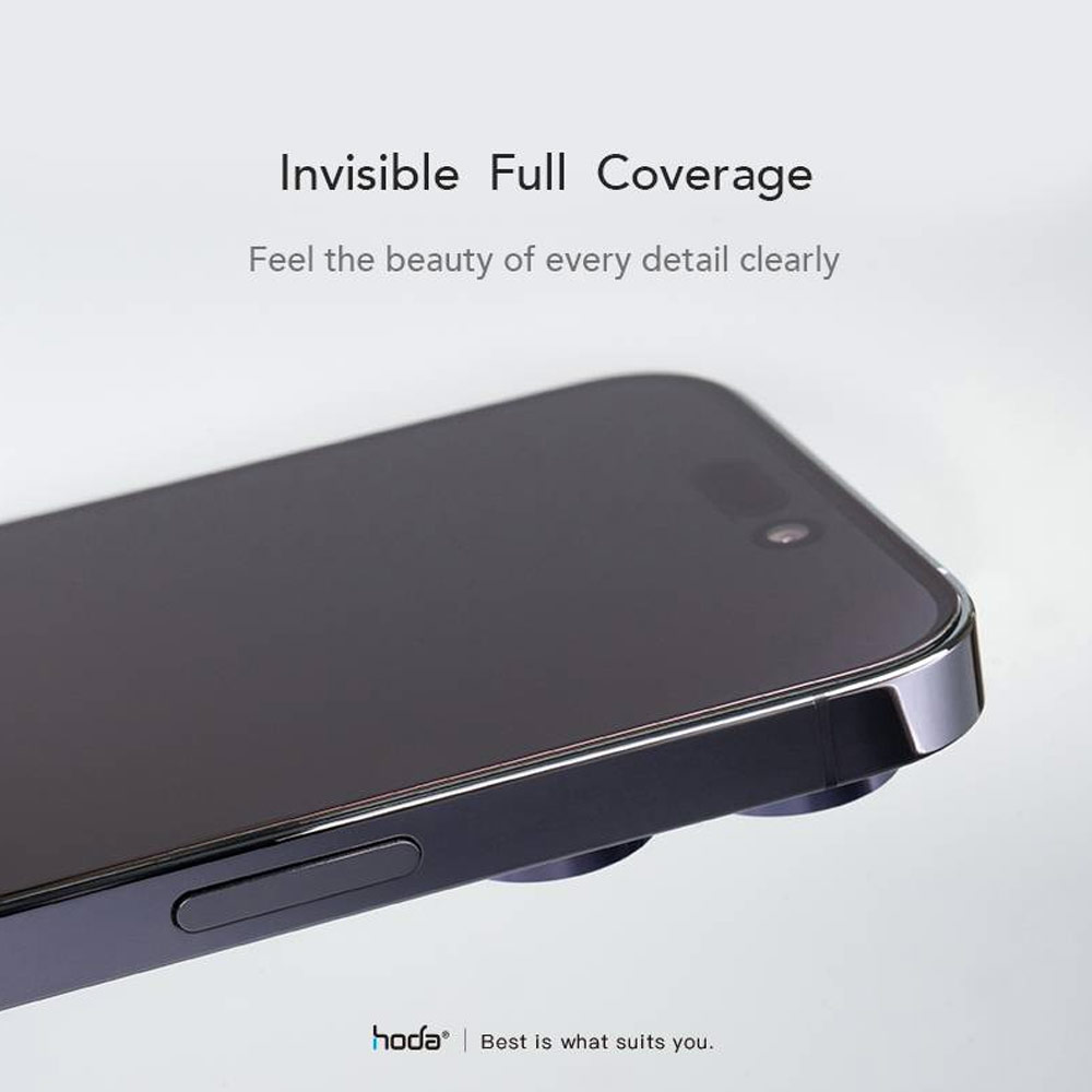 Picture of Apple iPhone 13 Pro Max 6.7 Screen Protector | Hoda 0.33mm 2.5D Full Coverage Anti Reflection Tempered Glass Screen Protector for Apple iPhone 13 Pro Max 6.7 iPhone 14 Plus 6.7 (Anti Reflection)