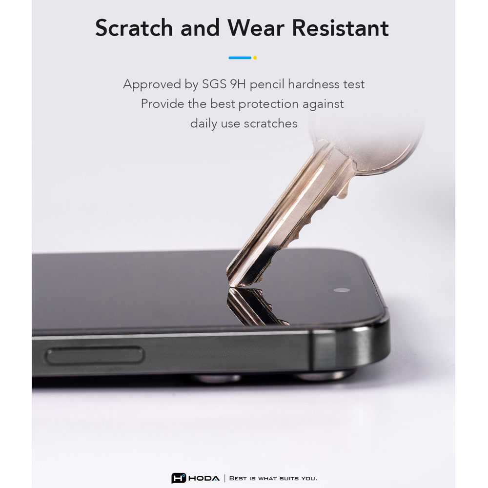 Picture of Apple iPhone 17 Pro Max 6.9 Screen Protector | Hoda Anti Clear Full Coverage Tempered Glass Screen Protector for iPhone 17 Pro Max 6.9 (Clear)