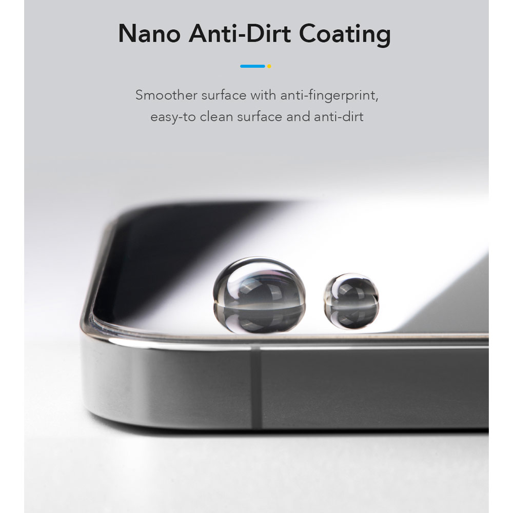 Picture of Apple iPhone 17 Pro Max 6.9 Screen Protector | Hoda Anti Clear Full Coverage Tempered Glass Screen Protector for iPhone 17 Pro Max 6.9 (Clear)