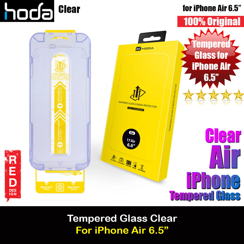 Picture of Hoda Anti Clear Full Coverage Tempered Glass Screen Protector for iPhone Air 6.5 (Clear) Apple iPhone Air 6.5- Apple iPhone Air 6.5 Cases, Apple iPhone Air 6.5 Covers, iPad Cases and a wide selection of Apple iPhone Air 6.5 Accessories in Malaysia, Sabah, Sarawak and Singapore 