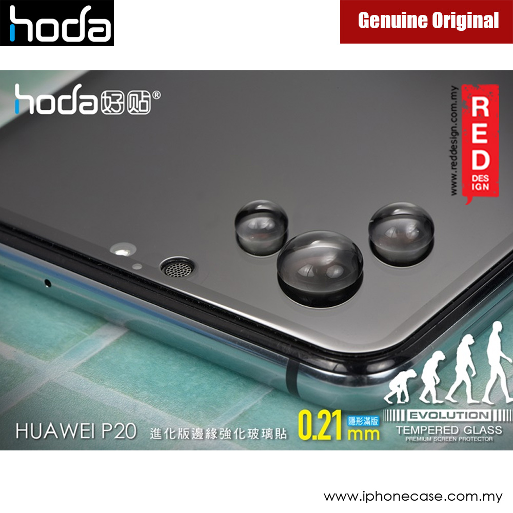 Picture of Huawei P20  | Hoda Evolution Premium Clear 9H Tempered Glass for Huawei P20 (0.21 mm Strengthen Edge Black)