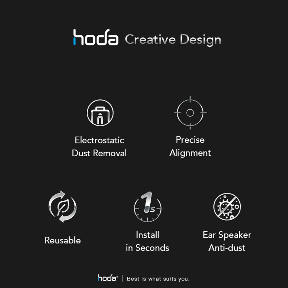 Picture of Apple iPhone 14 Pro Max 6.7 Screen Protector | Hoda 0.33mm 2.5D Full Coverage Tempered Glass Screen Protector for Apple iPhone 14 Pro Max 6.7 (Clear Black)