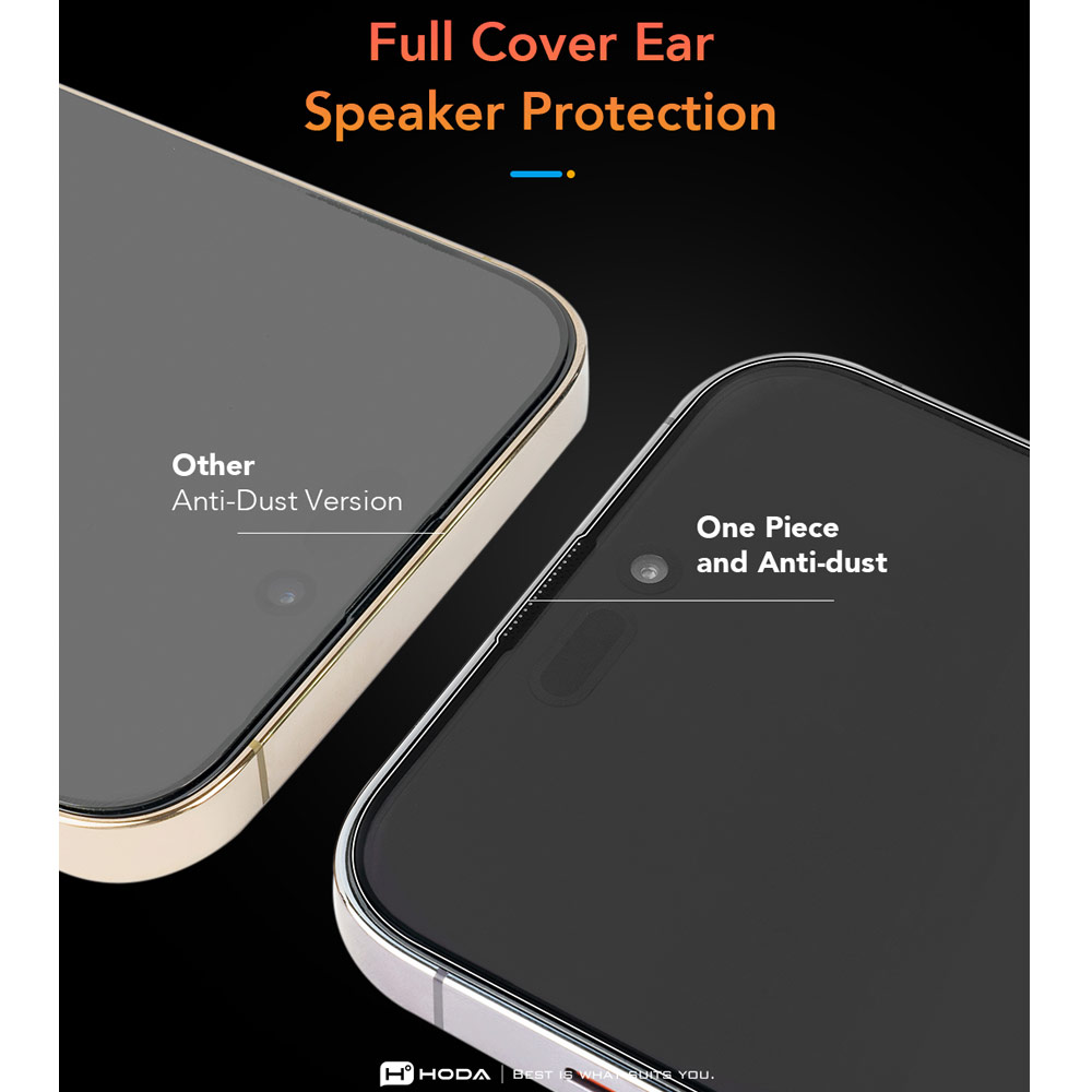 Picture of Apple iPhone 17 Pro Max 6.9 Screen Protector | Hoda Anti Glare Full Coverage Tempered Glass Screen Protector for iPhone 17 Pro Max 6.9 (Matte)