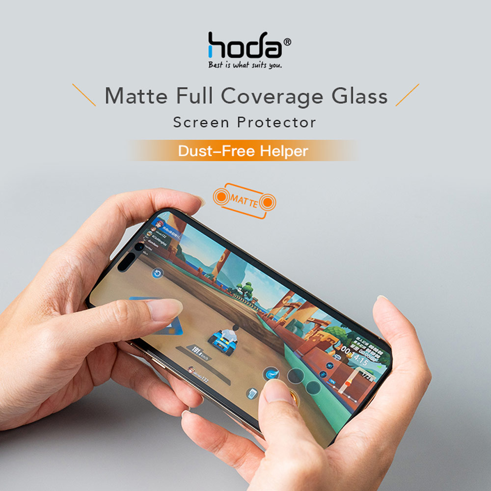 Picture of Apple iPhone 15 Pro Max 6.7 Screen Protector | Hoda 0.33mm 2.5D Full Coverage Gamer Matte Tempered Glass Screen Protector for Apple iPhone 15 Pro Max 6.7 (Matte)