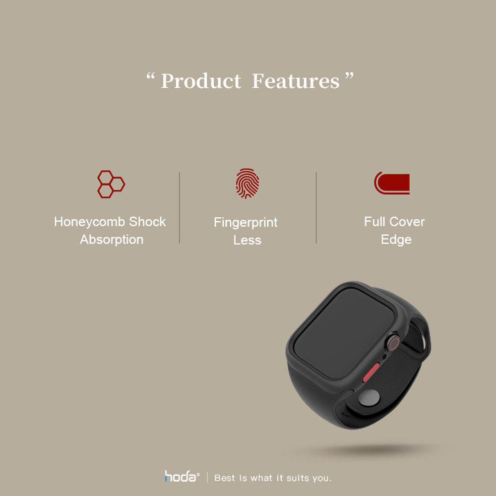 Picture of Apple Watch 45mm Case | Hoda Rough Case Apple Watch 45mm Series 7 Protection Case (Matte)