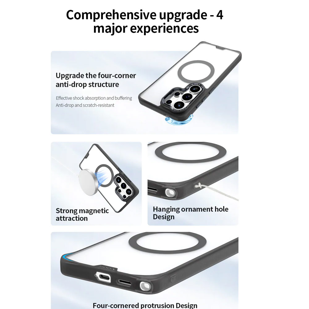 Picture of Samsung Galaxy S26 Ultra Case | Hoda Rough Case with Magnet Magnetic Military Standard Cover Casing for Samsung Galaxy S26 Ultra (Matte)