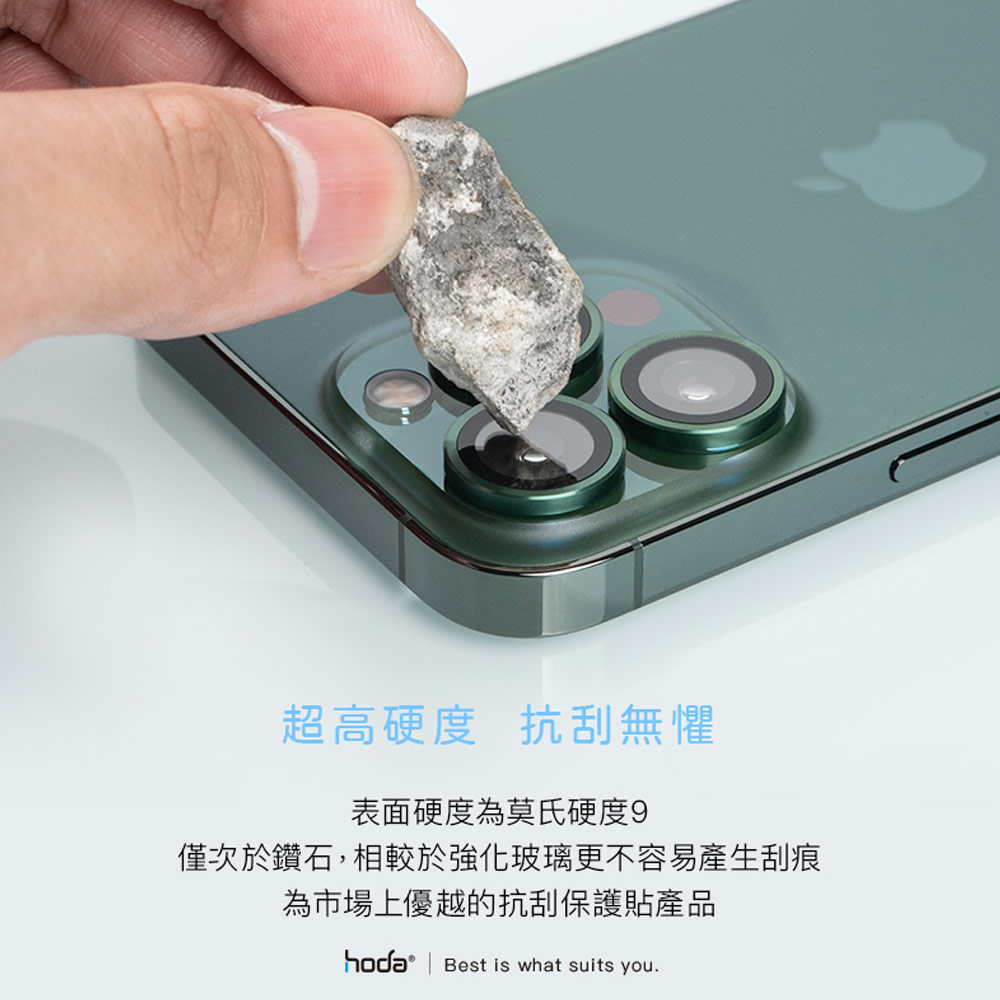 Picture of Apple iPhone 13 Pro 6.1 | Hoda Sapphire Lens Protector for iPhone 13 Pro 6.1 iPhone 13 Pro Max 6.7 (3PCS Alpine Green)