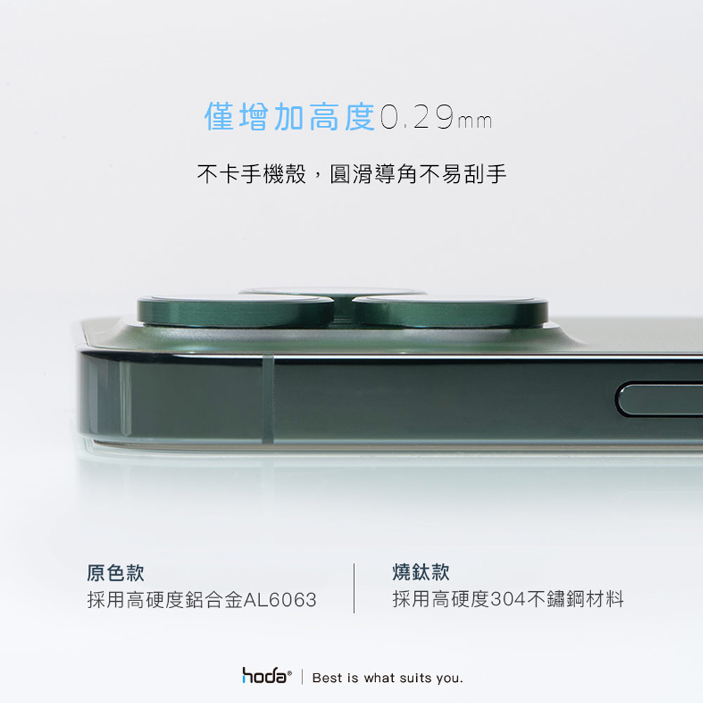 Picture of Apple iPhone 13 Pro 6.1 | Hoda Sapphire Lens Protector for iPhone 13 Pro 6.1 iPhone 13 Pro Max 6.7 (3PCS Alpine Green)