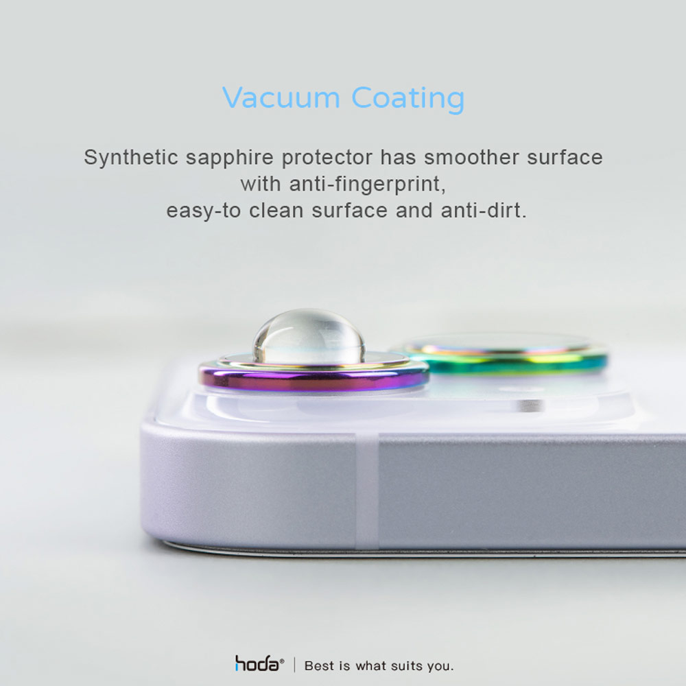 Picture of Apple iPhone 14 Plus 6.7  | Hoda Sapphire Lens Protector for iPhone 14 6.1 iPhone 14 Plus 6.7  (2PCS Black)