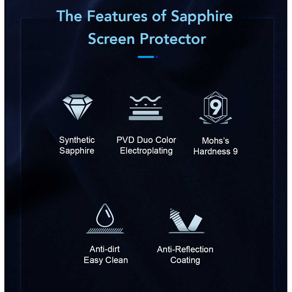 Picture of Apple iPhone 16 6.1  | Hoda Sapphire Lens Protector for iPhone 16 6.1 iPhone 16 Plus 6.7  (2PCS Black)