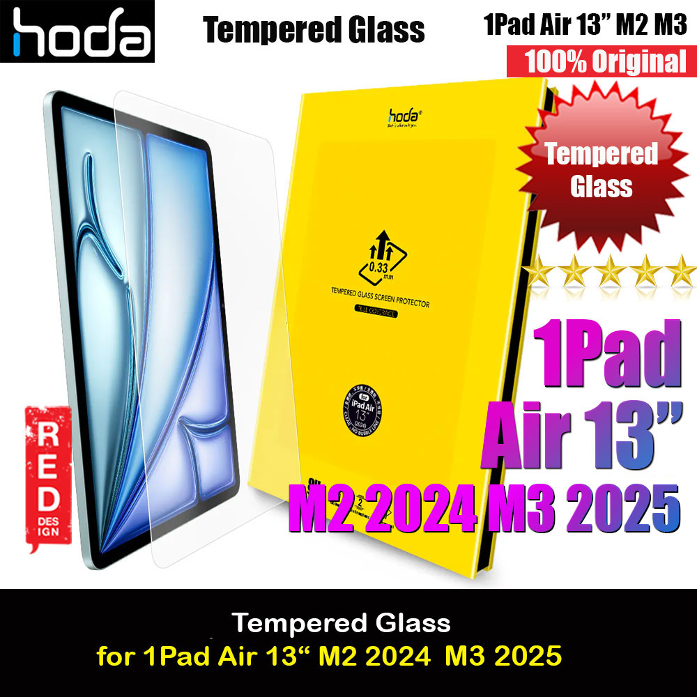 Picture of Hoda 0.33mm Full Coverage Tempred Glass Screen Protector for iPad Air 13" M2 6th Gen 2024 M3 2025 (Clear) Apple iPad Air 13 M3 2025- Apple iPad Air 13 M3 2025 Cases, Apple iPad Air 13 M3 2025 Covers, iPad Cases and a wide selection of Apple iPad Air 13 M3 2025 Accessories in Malaysia, Sabah, Sarawak and Singapore 