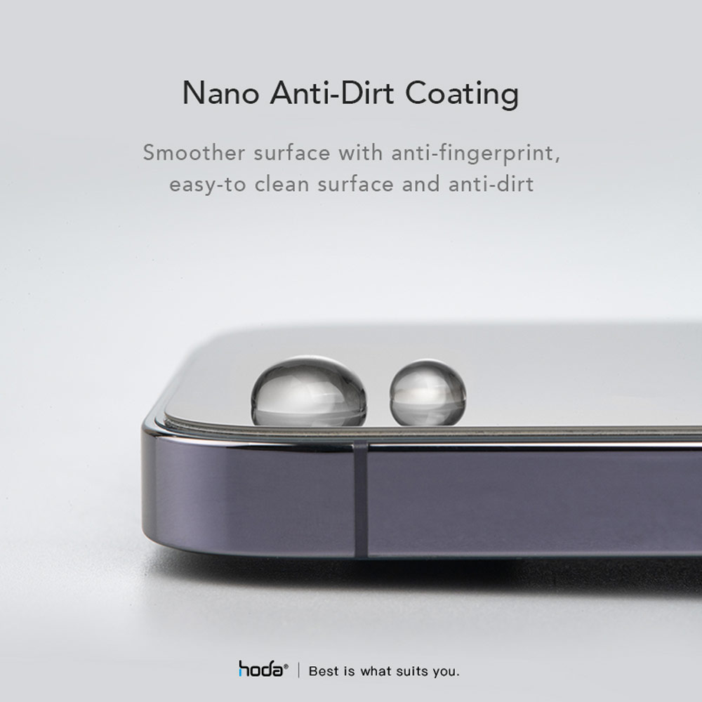 Picture of Apple iPhone 13 Pro Max 6.7 Screen Protector | Hoda 0.33mm 2.5D Full Coverage Tempered Glass Screen Protector for Apple iPhone 13 Pro Max 6.7 iPhone 14 Plus 6.7 (Anti Reflection)