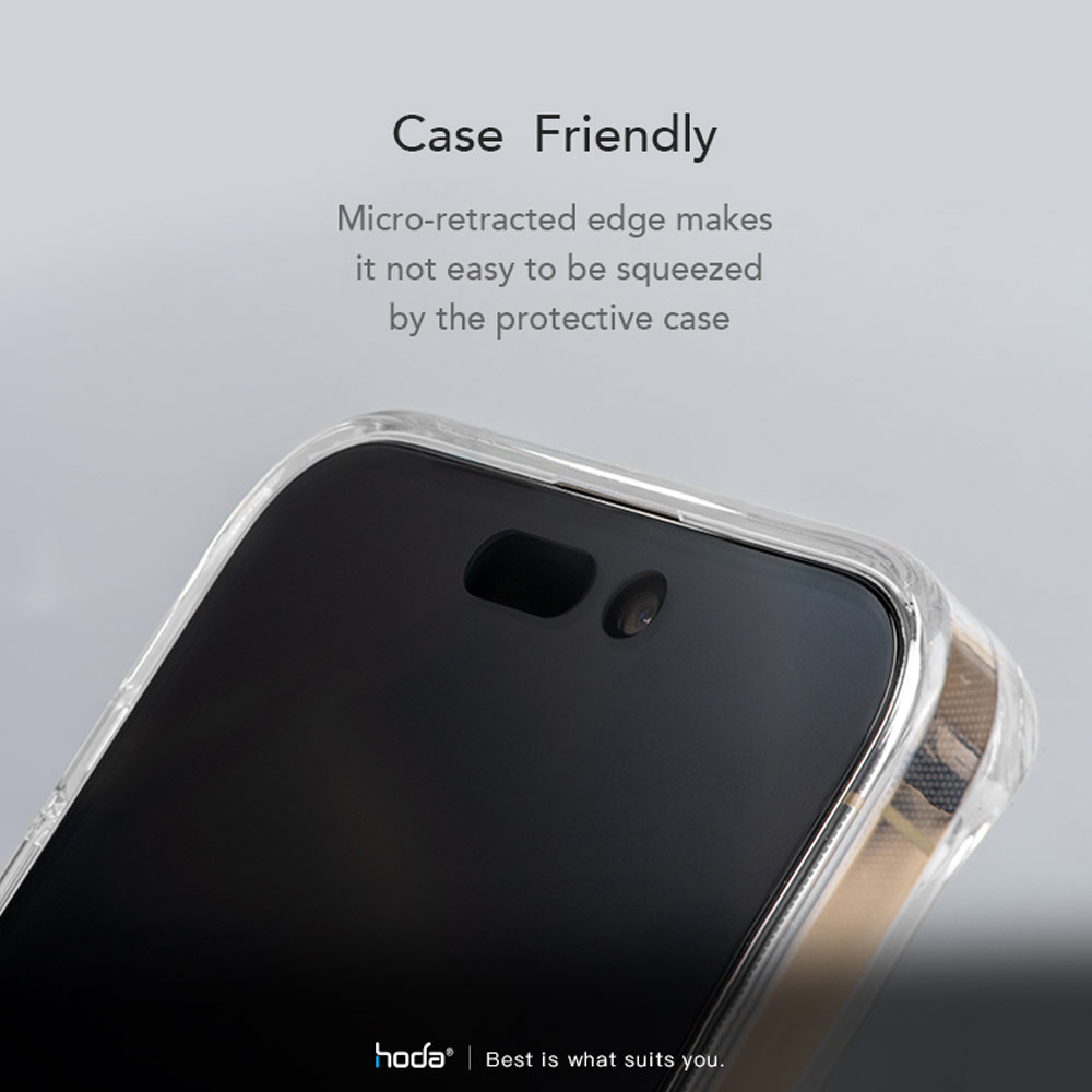 Picture of Apple iPhone 13 Pro Max 6.7 Screen Protector | Hoda 0.33mm 2.5D Anti Glare Matte Gaming Full Coverage Tempered Glass Screen Protector for Apple iPhone 13 Pro Max 6.7 iPhone 14 Plus 6.7  (Matte)