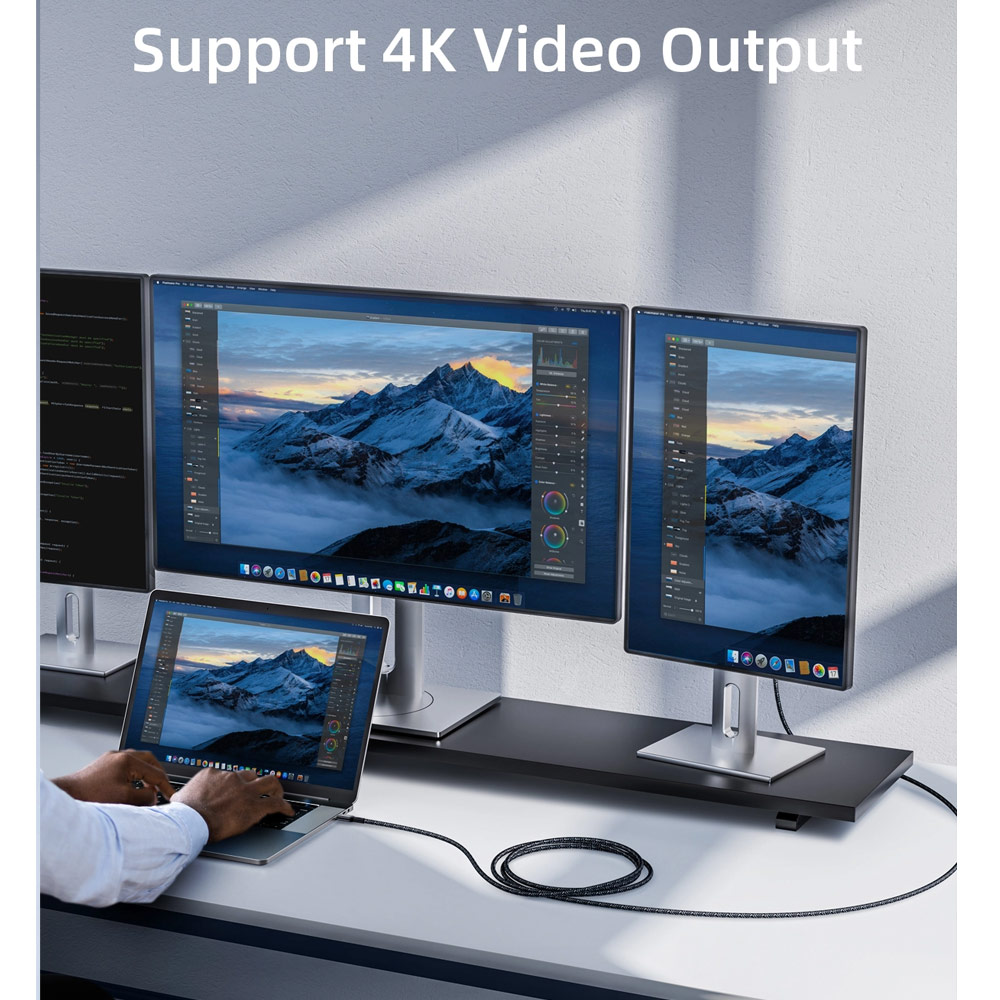 Picture of Innostyle PowerFlex Ultra 100W Fast Charging Data Cable 4K Video Support USB-C to USB-C 200cm (Black)