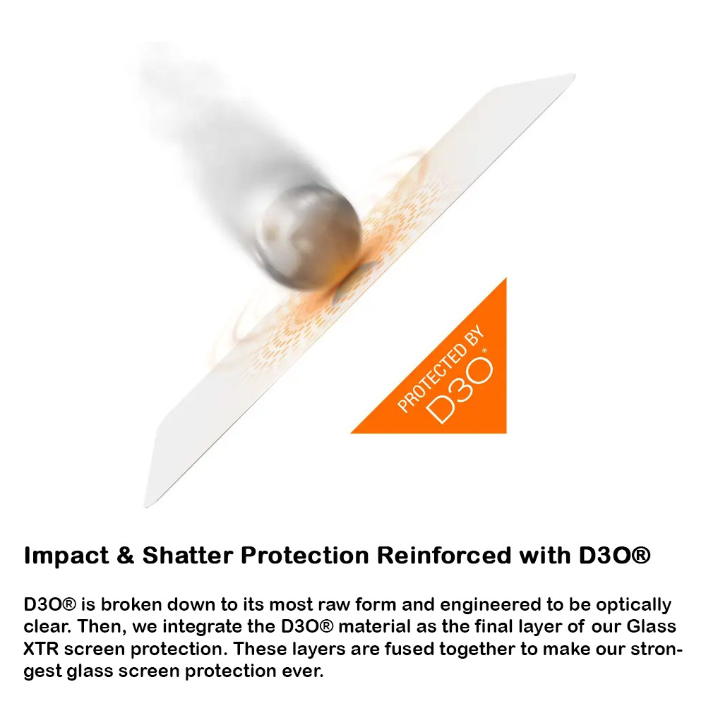 Picture of Apple iPhone 13 6.1 Screen Protector | Invisible Shield Glass XTR D30 Impact Protection Screen Protector Tempered Glass for iPhone 13 iPhone 13 Pro 6.1 (Anti Blue Light )