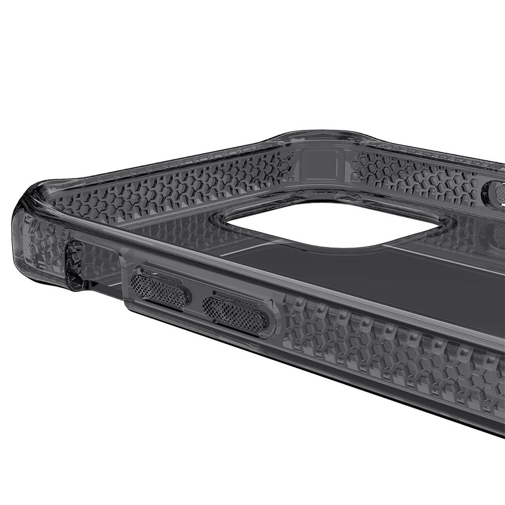 Picture of Apple iPhone 12 Pro Max 6.7 Case | ITSKINS SPECTRUM CLEAR ANTIMICROBIAL Certified Antishock Protection Case for Apple iPhone 12 Pro Max 6.7 (Smoke)