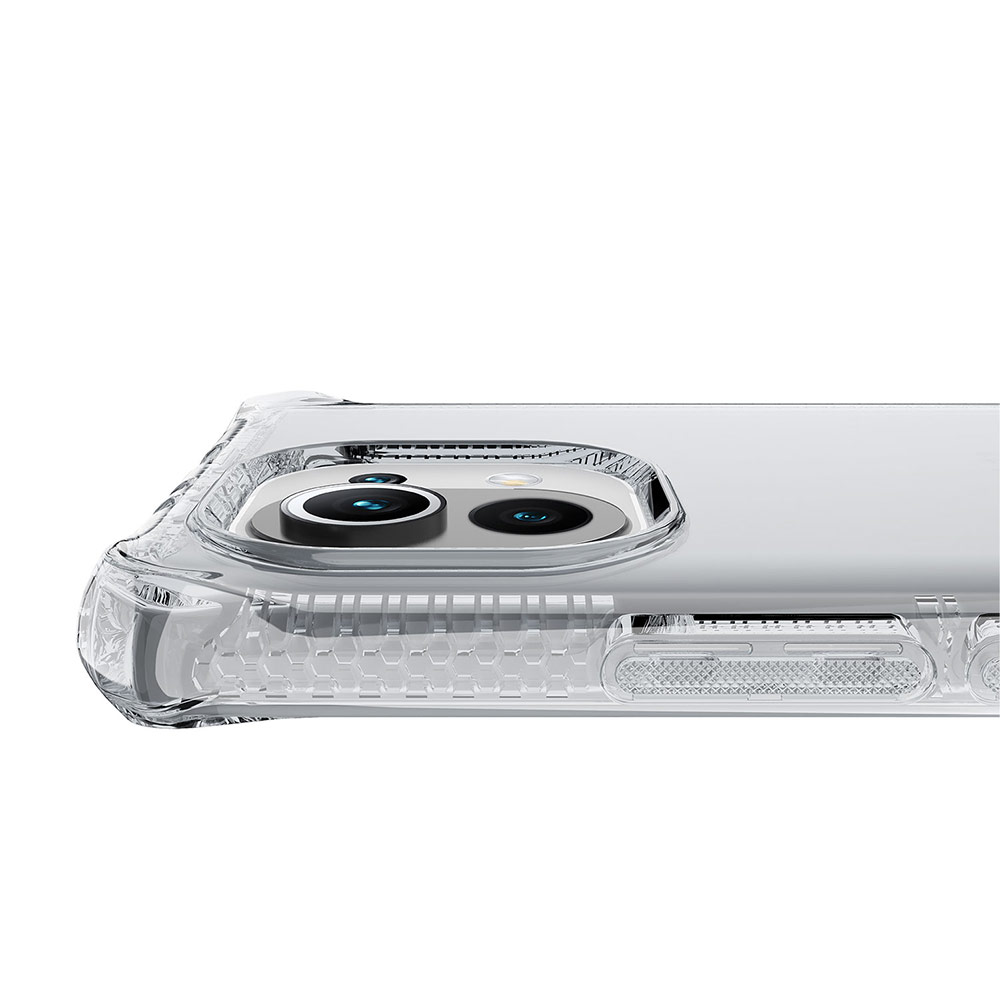 Picture of Xiaomi Mi 11 Case | ITSKINS SPECTRUM CLEAR ANTIMICROBIAL Certified Antishock Protection Case for XiaoMi Mi 11 (Transparent)