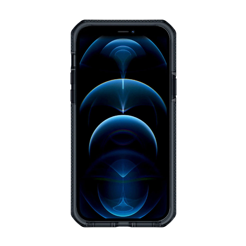 Picture of Apple iPhone 12 6.1 Case | ITSKINS SUPREME CLEAR  ANTIMICROBIAL Certified Extreme Impact Protection Case for Apple iPhone 12 iPhone 12 Pro 6.1 (SmokeTransparent)