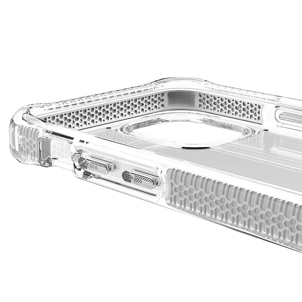 Picture of Apple iPhone 12 6.1 Case | ITSKINS SUPREME CLEAR  ANTIMICROBIAL Certified Extreme Impact Protection Case for Apple iPhone 12 iPhone 12 Pro 6.1 (White Transparent)