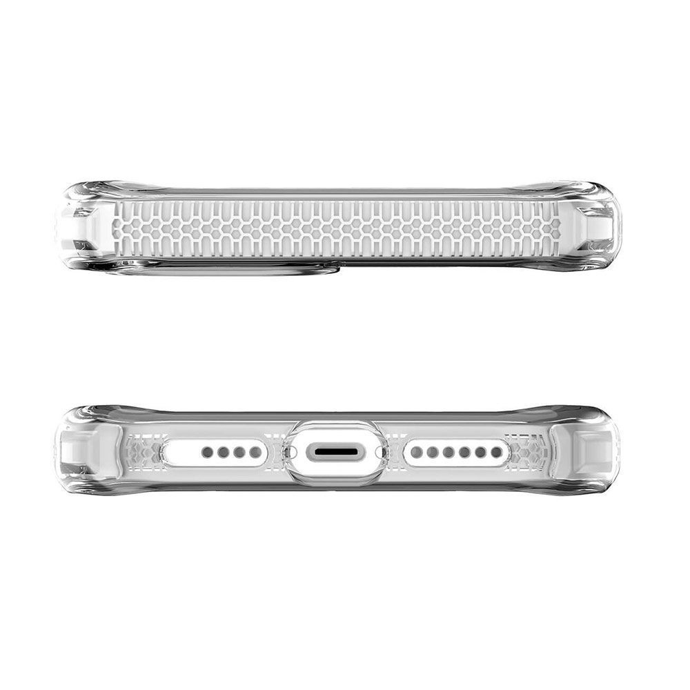 Picture of Apple iPhone 12 6.1 Case | ITSKINS SUPREME CLEAR  ANTIMICROBIAL Certified Extreme Impact Protection Case for Apple iPhone 12 iPhone 12 Pro 6.1 (White Transparent)