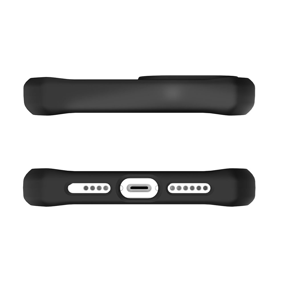 Picture of Apple iPhone 12 mini 5.4 Case | ITSKINS HYBRID SOLID ANTIMICROBIAL Certified Antishock Protection Case for Apple iPhone 12 Mini 5.4 (Plain Black transparent)