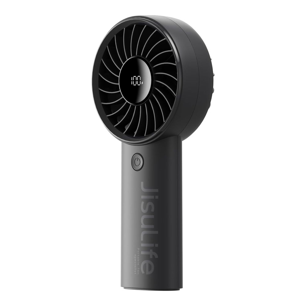 Picture of Jisulife Malaysia Powerful Handheld Fan Life4 Powerful Portable Fan with LED Display (3600mAh Black)