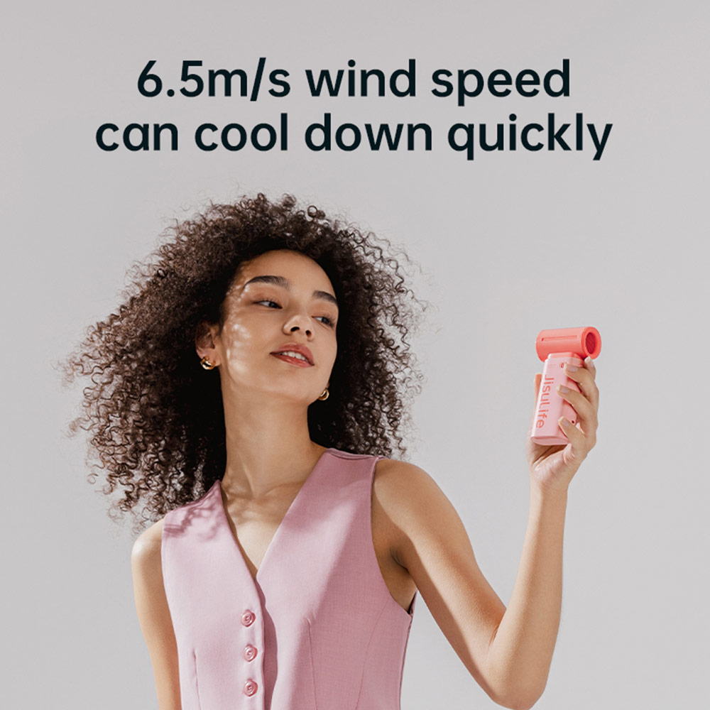 Picture of Jisulife Malaysia Life9 Handheld Fan Ultra Mini Compact Small Pocket Size Portable Handheld Fan Kipas Pegang Tangan Angin Kuat (3600mah Black)