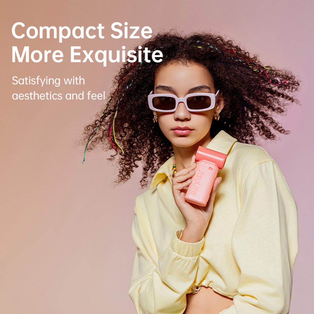 Picture of Jisulife Malaysia Life9 Handheld Fan Ultra Mini Compact Small Pocket Size Portable Handheld Fan Kipas Pegang Tangan Angin Kuat (3600mah Black)