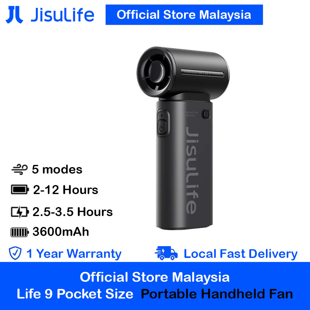 Picture of Jisulife Malaysia Life9 Handheld Fan Ultra Mini Compact Small Pocket Size Portable Handheld Fan Kipas Pegang Tangan Angin Kuat (3600mah Black) Red Design- Red Design Cases, Red Design Covers, iPad Cases and a wide selection of Red Design Accessories in Malaysia, Sabah, Sarawak and Singapore 
